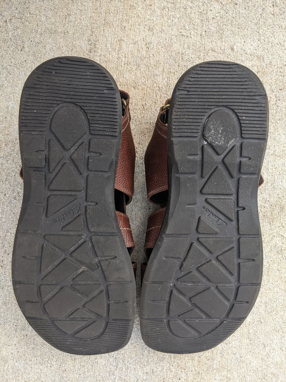Clarks Brown Leather Men's Fisherman Sandals